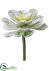 Silk Plants Direct Diamond Echeveria - Green Gray - Pack of 12