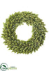 Silk Plants Direct Hops Wreath - Green Gray - Pack of 4