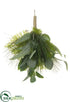 Silk Plants Direct Eucalyptus, Pine Doorknob Hanger - Green Gray - Pack of 6