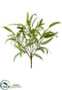 Silk Plants Direct Eucalyptus Bush - Green Gray - Pack of 6