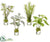 Silk Plants Direct Herb Garden - Green Gray - Pack of 3