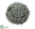 Silk Plants Direct Pine Ball Ornament - Green Gray - Pack of 4