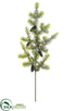 Silk Plants Direct Norway Spruce Spray With Pine Cone - Green Gray - Pack of 8