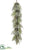 Silk Plants Direct Eucalyptus, Lavender Garland - Green Gray - Pack of 2