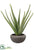 Silk Plants Direct Aloe Plant - Green Gray - Pack of 1