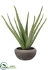 Silk Plants Direct Aloe Plant - Green Gray - Pack of 1