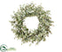 Silk Plants Direct Eucalyptus Wreath - Green Gray - Pack of 1