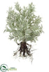 Silk Plants Direct Dusty Miller Bush - Green Gray - Pack of 12