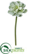 Silk Plants Direct Echeveria Spray - Green Gray - Pack of 6