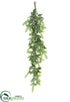 Silk Plants Direct Eucalyptus, Pine Door Swag - Green Gray - Pack of 1