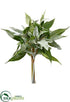 Silk Plants Direct Lamb's Ear, Eucalyptus Bouquet - Green Gray - Pack of 6