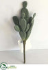 Silk Plants Direct Pear Cactus Pick - Green Gray - Pack of 12
