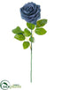 Silk Plants Direct Rose Spray - Royal Gray - Pack of 12