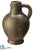 Terra Cotta Urn With Handle - Bronze - Pack of 2