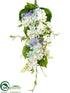 Silk Plants Direct Hydrangea, Berry Swag - Purple Blue - Pack of 2