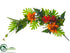 Silk Plants Direct Tropical Swag - Red Orange - Pack of 2