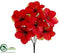 Silk Plants Direct Amaryllis Bush - Red - Pack of 12