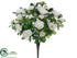 Silk Plants Direct Azalea Bush - White - Pack of 12