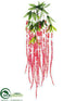 Silk Plants Direct Amaranthus Hanging Bush - Boysenberry - Pack of 12