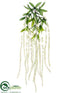 Silk Plants Direct Amaranthus Hanging Bush - White - Pack of 12