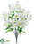 Silk Plants Direct Alstroemeria Bush - White - Pack of 12