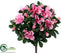 Silk Plants Direct Azalea Bush - Pink - Pack of 12