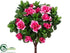 Silk Plants Direct Azalea Bush - Cerise - Pack of 6