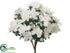 Silk Plants Direct Azalea Bush - White - Pack of 6