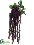 Silk Plants Direct Astilbe Hanging Bush - Eggplant - Pack of 6