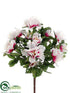 Silk Plants Direct Azalea Bush - Pink White - Pack of 36