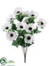 Silk Plants Direct Anemone Bush - White - Pack of 12