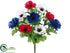 Silk Plants Direct Anemone Bush - Mixed - Pack of 24