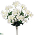 Silk Plants Direct Azalea Bush - Cream White - Pack of 12