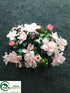Silk Plants Direct Outdoor Azalea Bush - Pink - Pack of 12