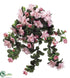 Silk Plants Direct Azalea Hanging Bush - Pink - Pack of 6