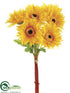 Silk Plants Direct African Daisy Bundle - Yellow - Pack of 12
