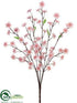 Silk Plants Direct Blossom Bush - Pink - Pack of 12