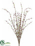 Silk Plants Direct Wild Blossom Bush - Mauve - Pack of 6