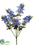 Silk Plants Direct Bluebonnet Bush - Blue - Pack of 12