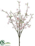Silk Plants Direct Blossom Bush - Pink - Pack of 6
