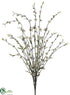 Silk Plants Direct Peach Blossom Bush - Cream - Pack of 6