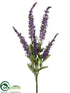 Silk Plants Direct Buddleia Bush - Purple - Pack of 12