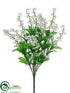 Silk Plants Direct Bellflower Bush - White - Pack of 12