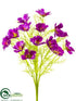 Silk Plants Direct Cosmos Bush - Purple - Pack of 6