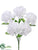 Silk Plants Direct Carnation Bush - Pink - Pack of 24