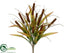 Silk Plants Direct Cattail Grass Bush - Brown - Pack of 12
