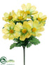 Silk Plants Direct Cosmos Bush - Yellow - Pack of 24