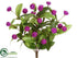 Silk Plants Direct Clover Bush - Purple - Pack of 12