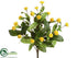 Silk Plants Direct Clover Bush - Yellow - Pack of 12