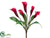 Calla Lily Bush - Burgundy Two Tone - Pack of 6